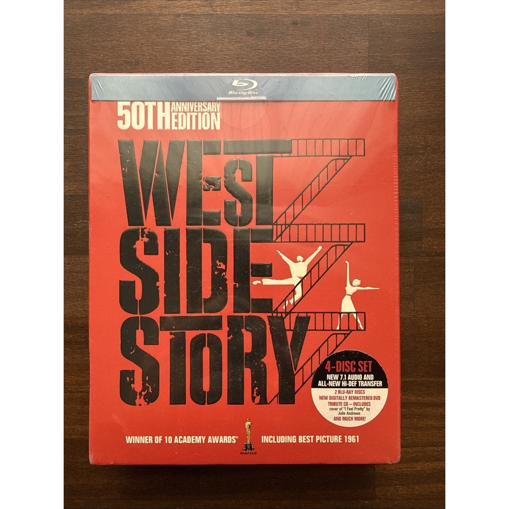 NEW West Side Story (Blu-ray/DVD, 2011, 4-Disc Set, 50th Anniversary Edition